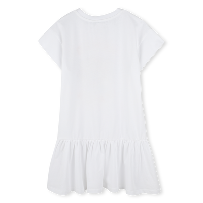 Robe imprimée à volant KENZO KIDS FILLE