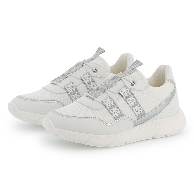 Baskets lacées bimatière DKNY 
                    FILLE