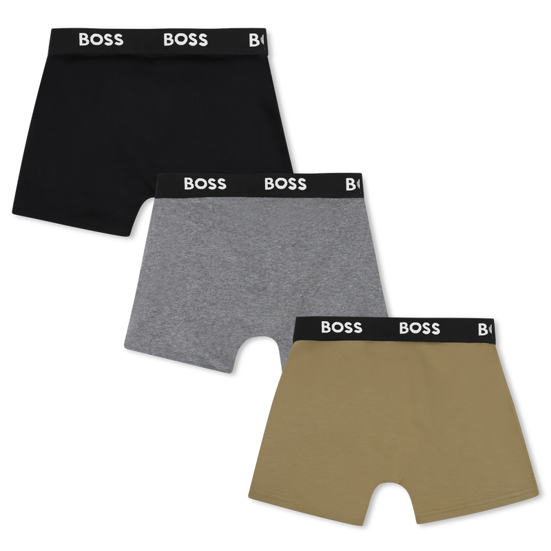LOT DE 3 BOXERS BOSS 
                        GARCON