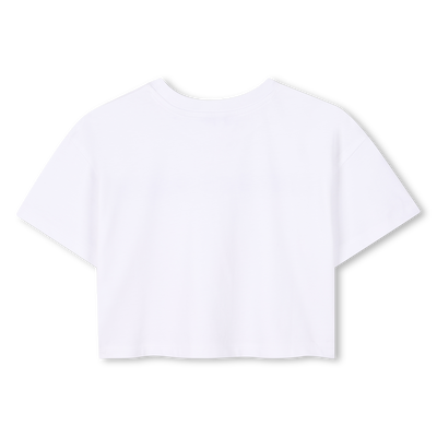 T-shirt court avec strass MARC JACOBS FILLE