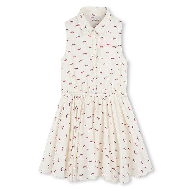 Robe imprim&eacute;e sans manche