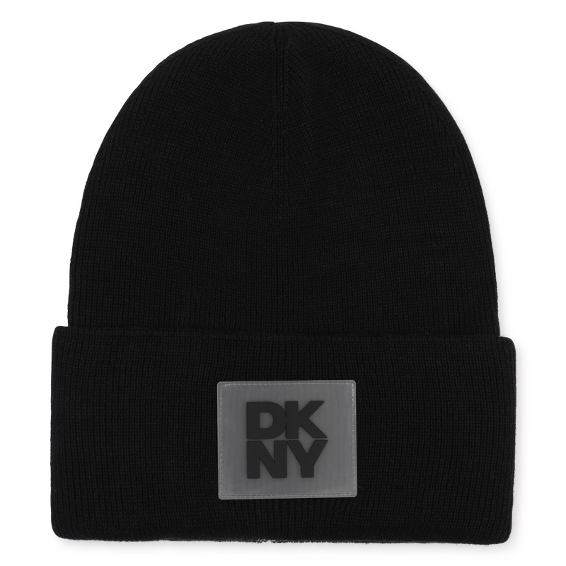 Bonnet en tricot r&eacute;versible DKNY 
                        UNISEXE