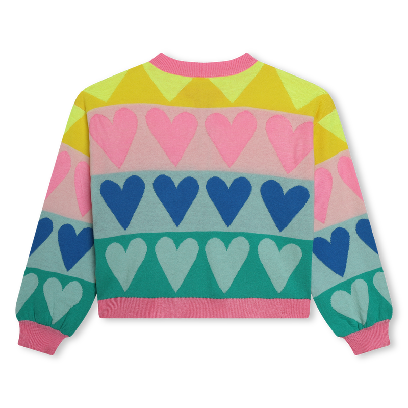 Cardigan tricot à motifs coeurs BILLIEBLUSH 
                    FILLE