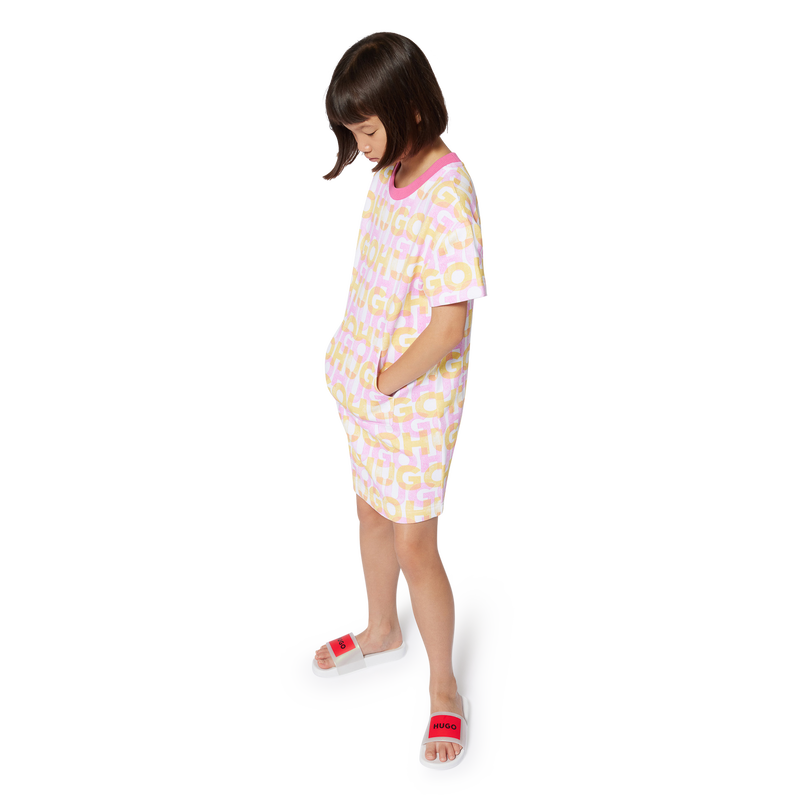 Robe molletonn&eacute;e imprim&eacute;e Hugo 
                        FILLE