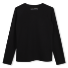 T-shirt &agrave; manches longues KARL LAGERFELD KIDS 
                    FILLE