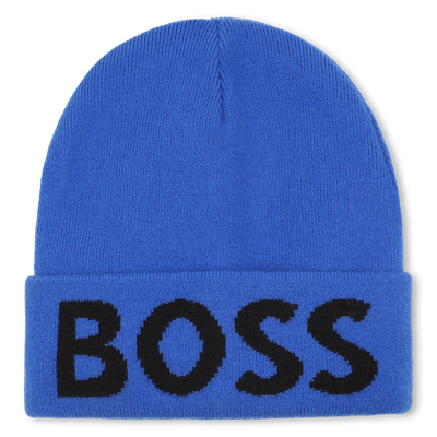 Bonnet tricot avec revers BOSS GARCON