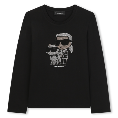 T-shirt à manches longues KARL LAGERFELD KIDS FILLE