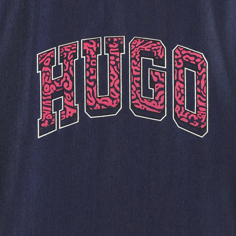 T-shirt brillant avec sigle Hugo 
                    FILLE