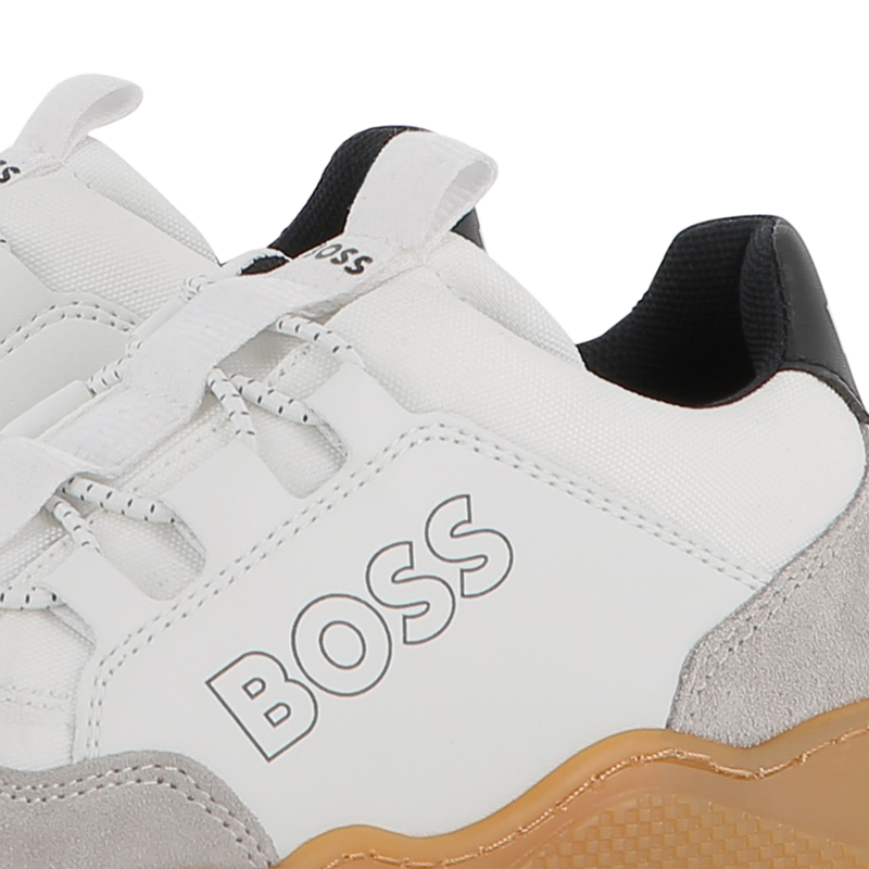 Baskets en simili et toile BOSS 
                    GARCON