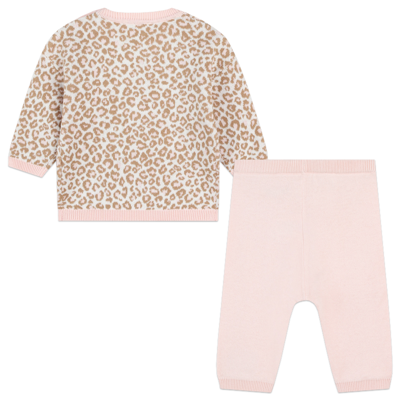 Pull et pantalon en coton KENZO KIDS 
                    FILLE