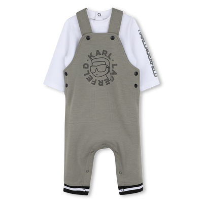 Ensemble salopette et tee-shirt KARL LAGERFELD KIDS GARCON