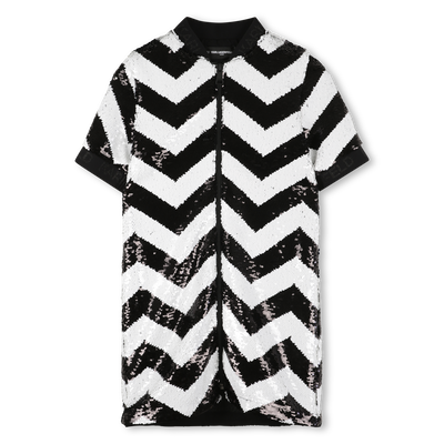 Robe avec ouverture zippée KARL LAGERFELD KIDS FILLE