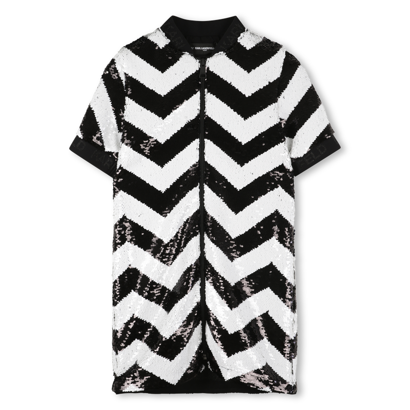 Robe avec ouverture zippée KARL LAGERFELD KIDS 
                    FILLE