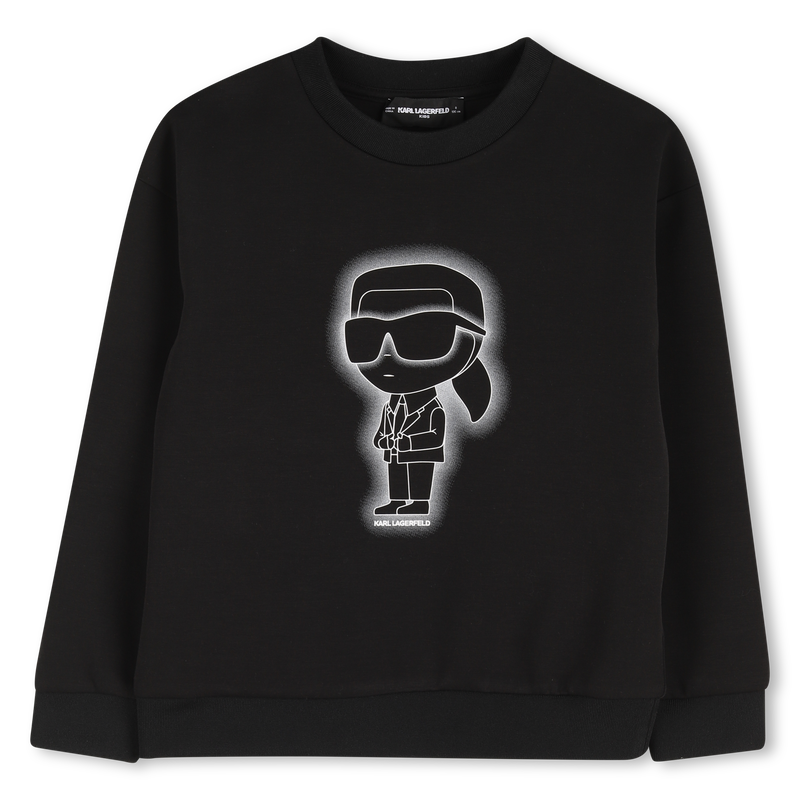 Sweat-shirt en double jersey KARL LAGERFELD KIDS 
                    GARCON
