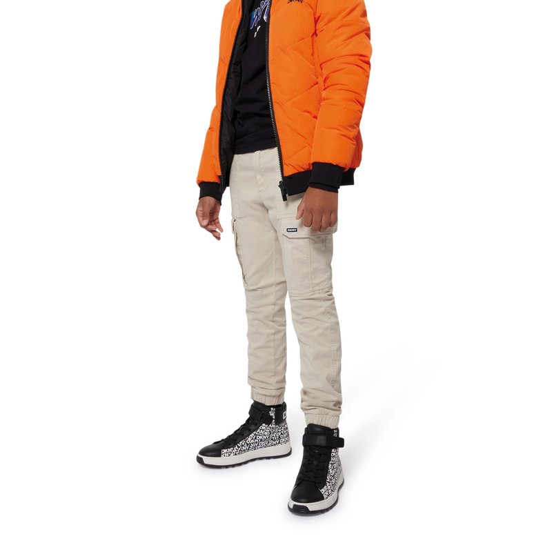 Doudoune r&eacute;versible &agrave; capuche DKNY 
                        GARCON