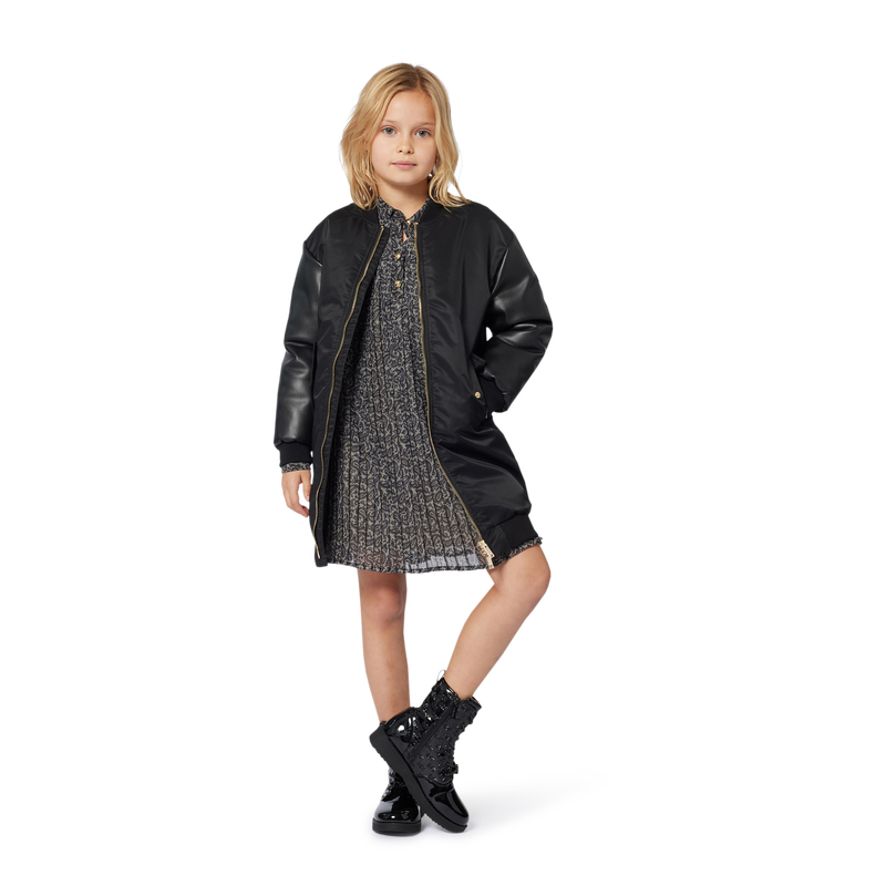 Robe plissée manches longues MICHAEL KORS 
                    FILLE
