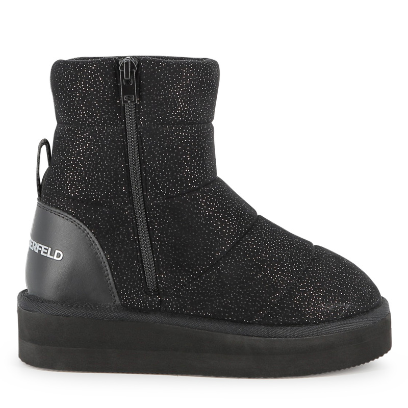 Bottine en textile pailleté KARL LAGERFELD KIDS 
                    FILLE