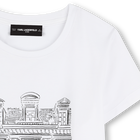 T-shirt avec imprim&eacute; plac&eacute; KARL LAGERFELD KIDS 
                    FILLE