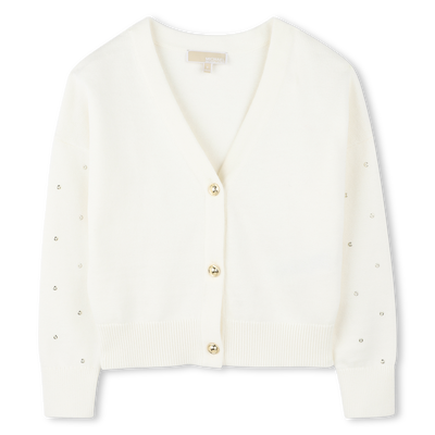 Cardigan boutonn&eacute; en tricot MICHAEL KORS FILLE