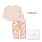 Ensemble Sweat-shirt, pantalon et doudou KENZO KIDS 
                    FILLE