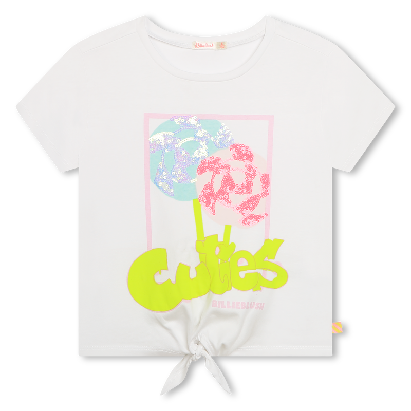 T-shirt forme confort orné de sequins BILLIEBLUSH 
                    FILLE