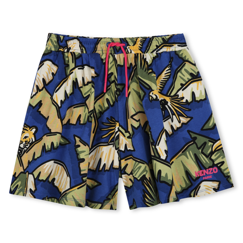 Short imprim&eacute; en coton KENZO KIDS 
                        FILLE