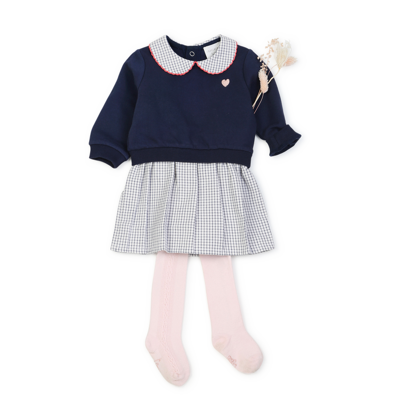 Robe 2 en 1 bi-matière CARREMENT BEAU 
                    FILLE