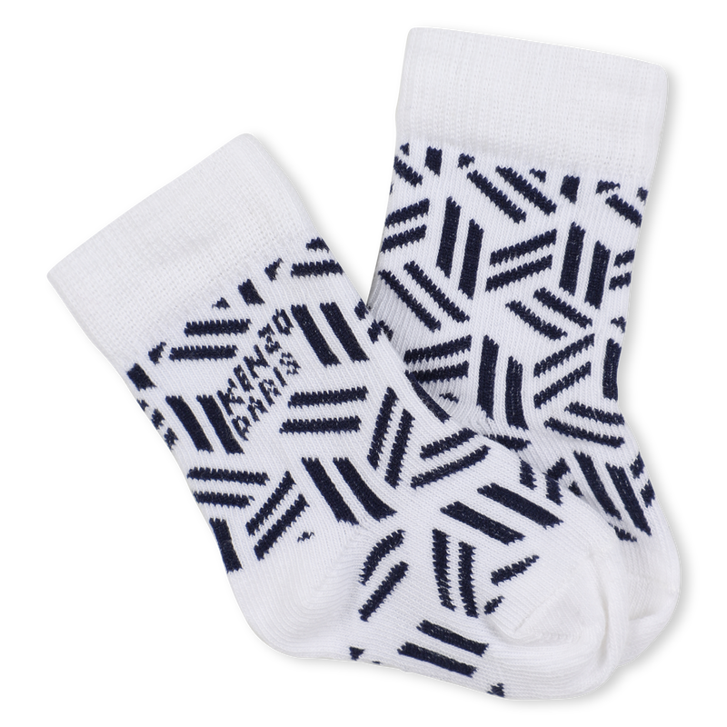 Lot de 2 paires de chaussettes tricot KENZO KIDS 
                    UNISEXE