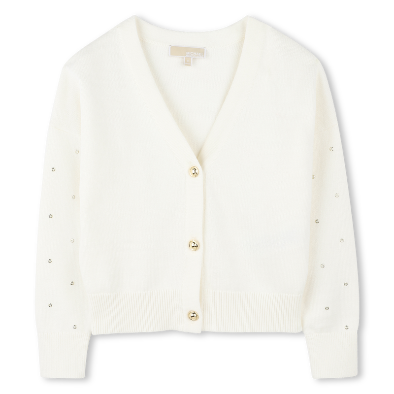Cardigan boutonné en tricot MICHAEL KORS 
                    FILLE