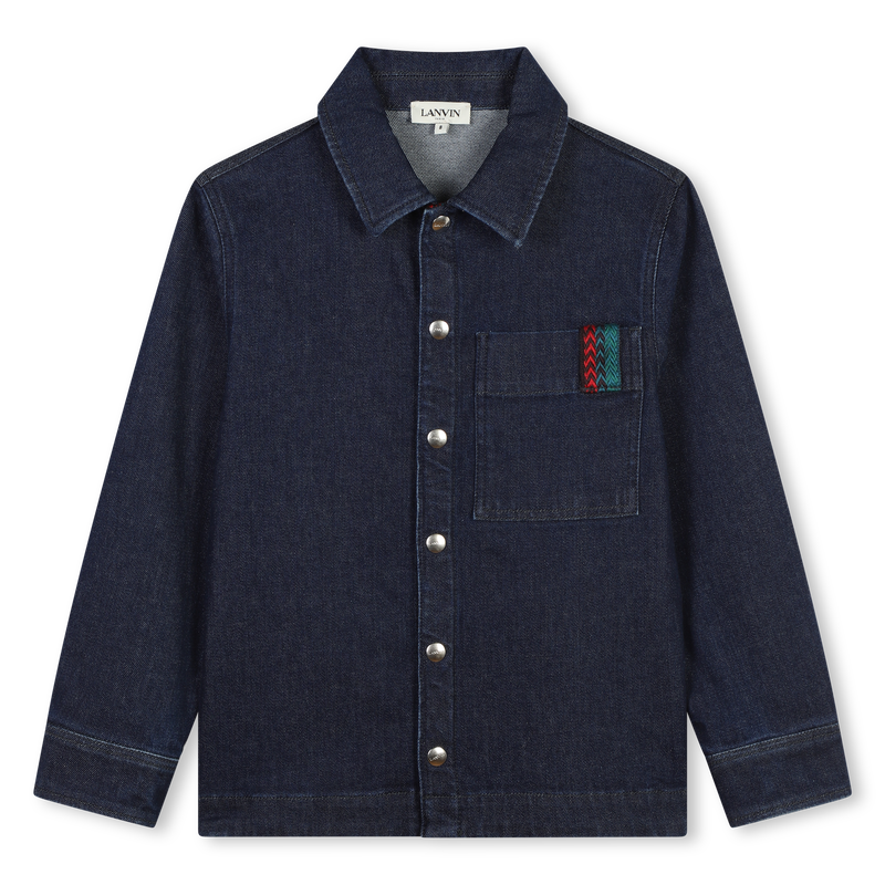 Surchemise en jean avec sigle LANVIN 
                    GARCON