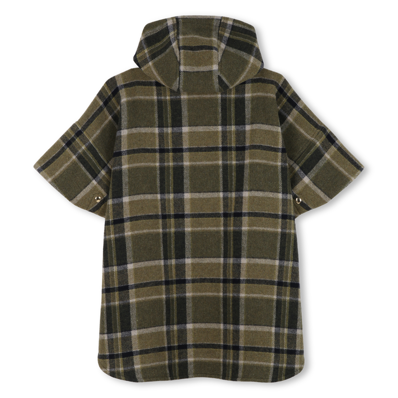 Manteau cape à carreaux CHLOE 
                    FILLE