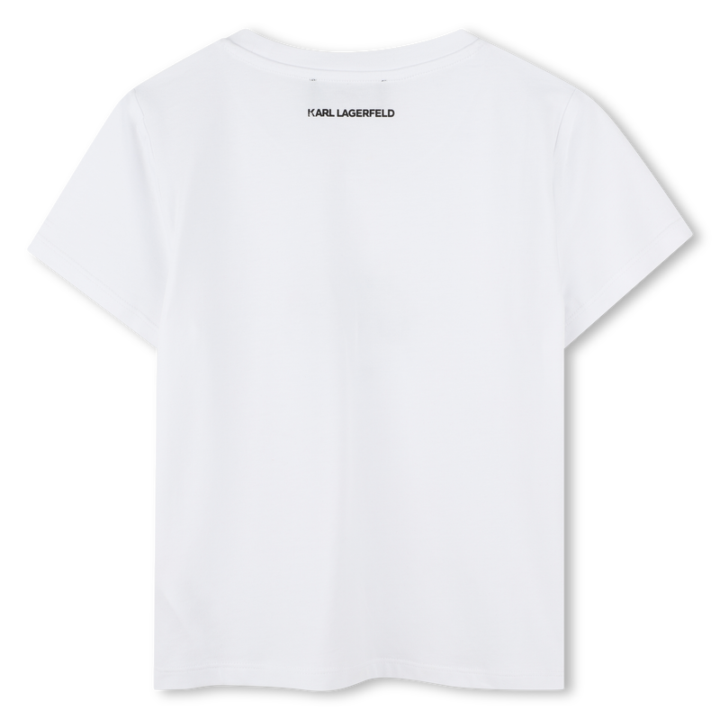 T-shirt avec imprimé placé KARL LAGERFELD KIDS 
                    FILLE