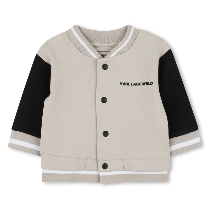 Ensemble cardigan et pantalon en double jersey KARL LAGERFELD KIDS 
                    GARCON