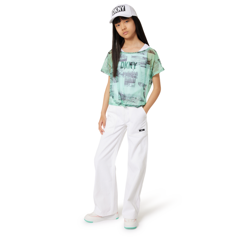 Pantalon à taille réglable DKNY 
                    FILLE