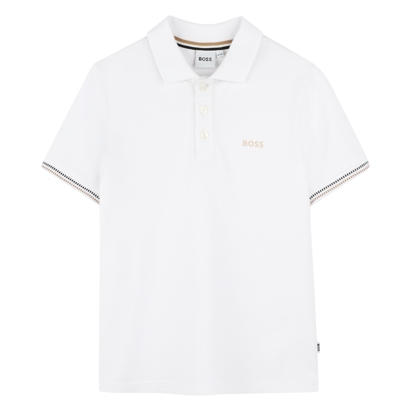 Polo avec rayures tricolores BOSS 
                    GARCON