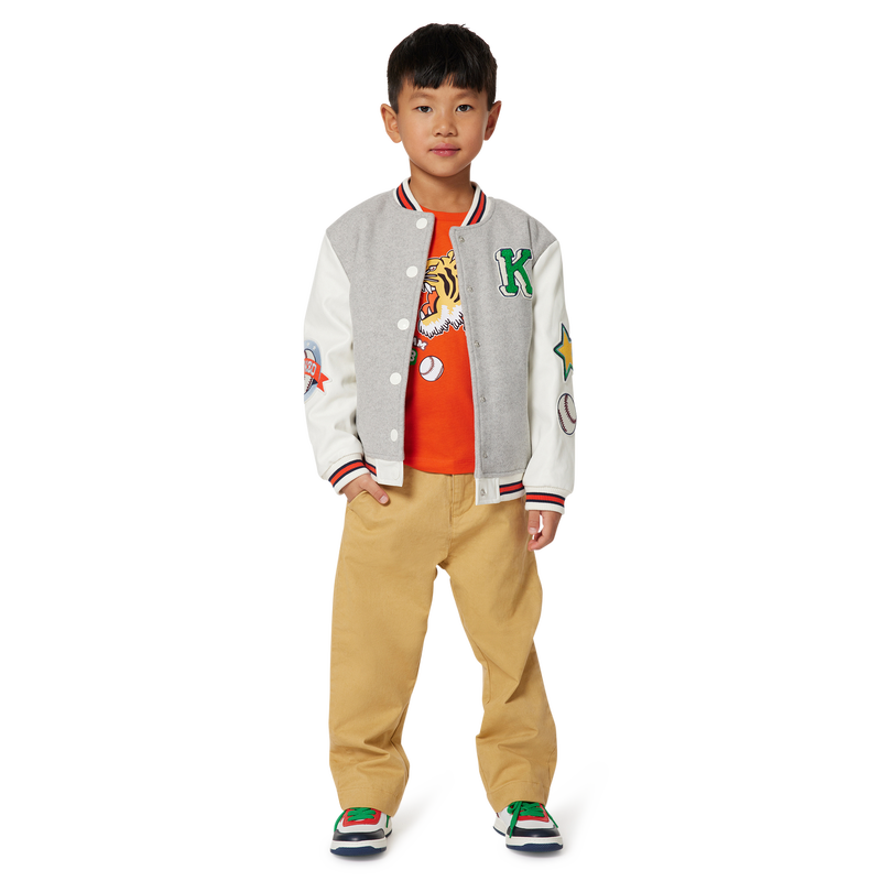 Pantalon ajustable en coton KENZO KIDS 
                    UNISEXE