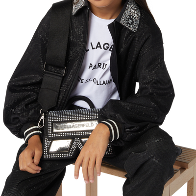 Sweat-shirt avec col bijou KARL LAGERFELD KIDS FILLE