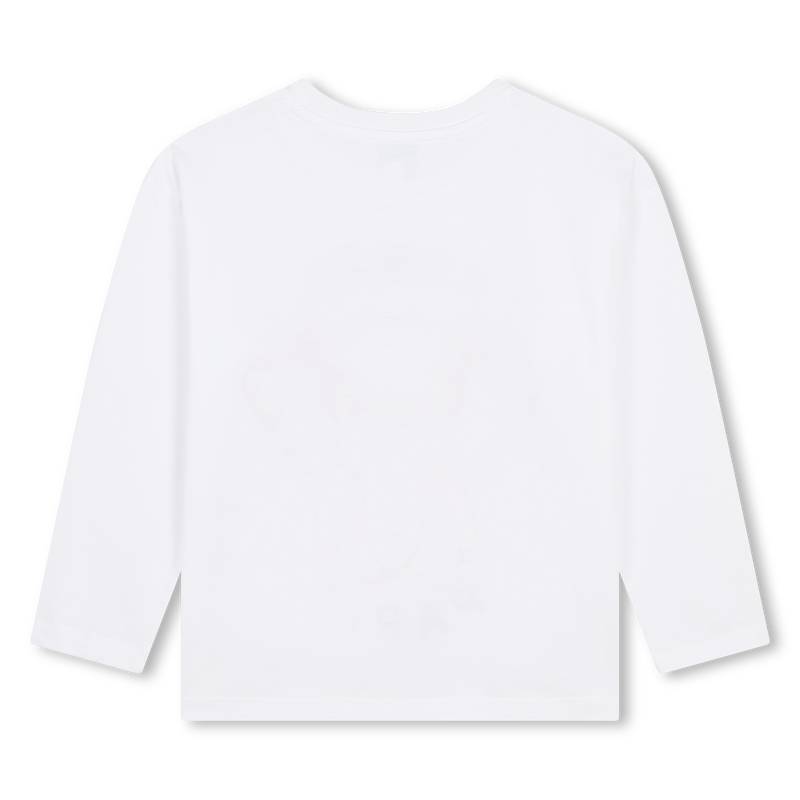 T-shirt manches longues coton KENZO KIDS 
                    FILLE