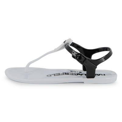 SANDALES &Agrave; BRIDES R&Eacute;GLABLES KARL LAGERFELD KIDS FILLE