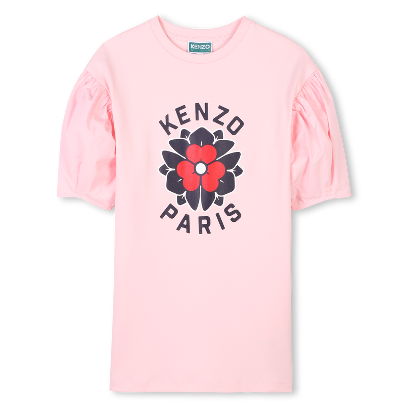 Robe droite manches bouffantes KENZO KIDS 
                    FILLE