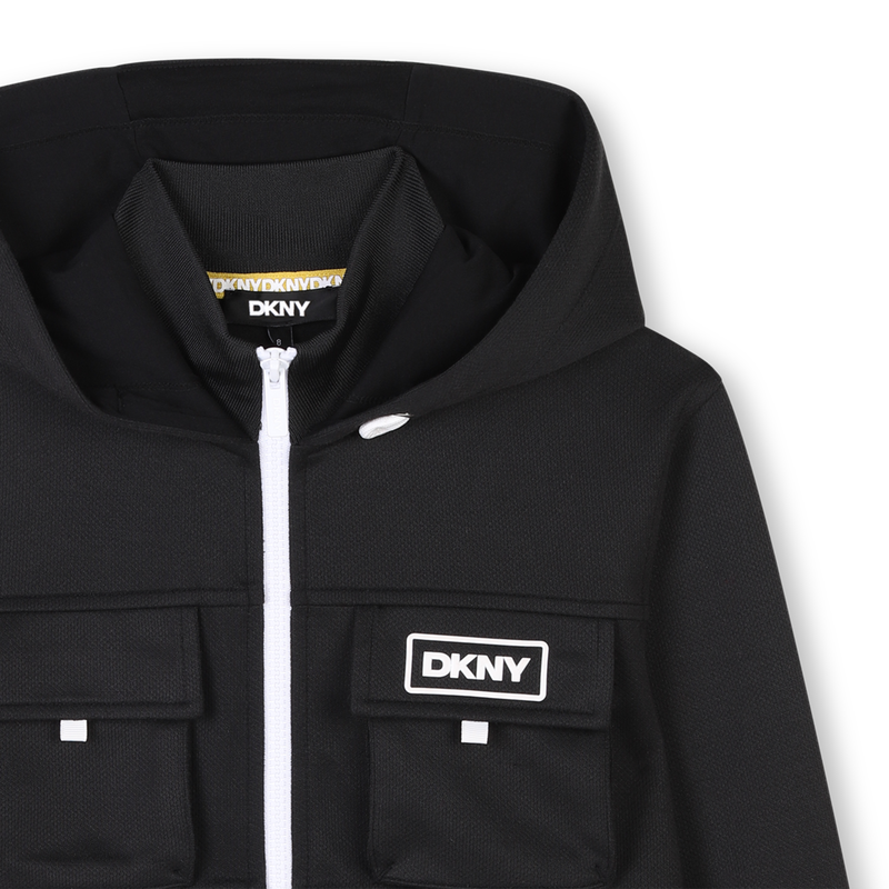 Cardigan zippé à capuche DKNY 
                    UNISEXE