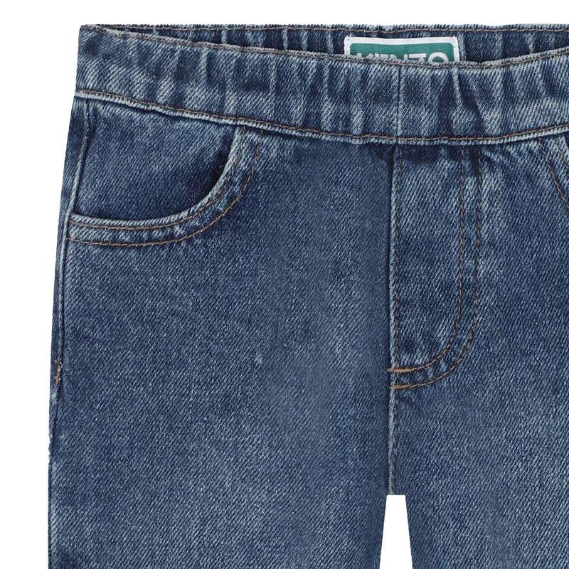 Jean à taille élastiquée KENZO KIDS 
                    GARCON