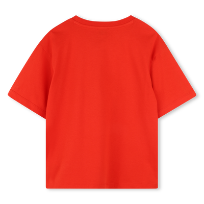 T-shirt avec imprimé siglé KENZO KIDS FILLE