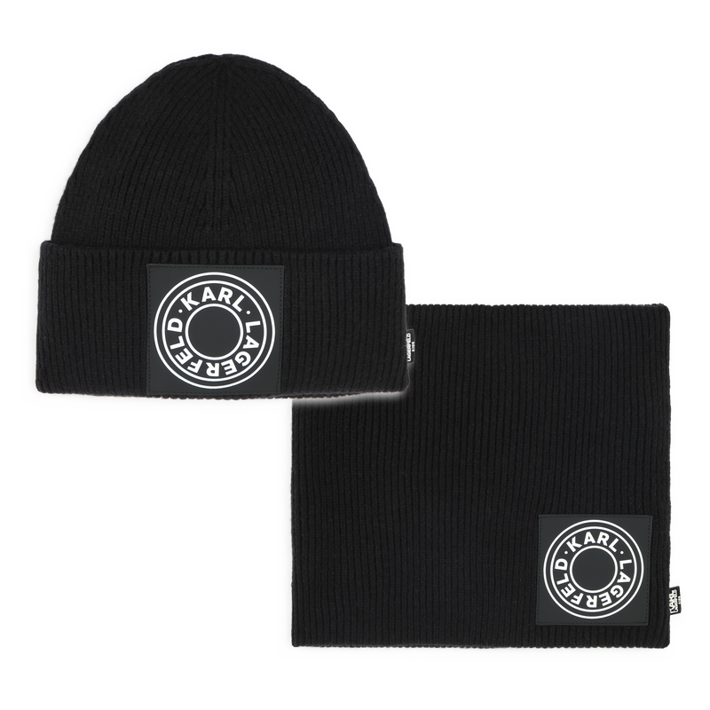 Ensemble bonnet et tour de cou KARL LAGERFELD KIDS 
                    GARCON