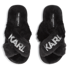 Chaussons &agrave; lani&egrave;res crois&eacute;es KARL LAGERFELD KIDS 
                    FILLE