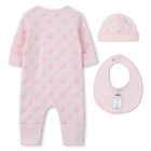 Ensemble pyjama, bonnet et bavoir BOSS 
                    FILLE