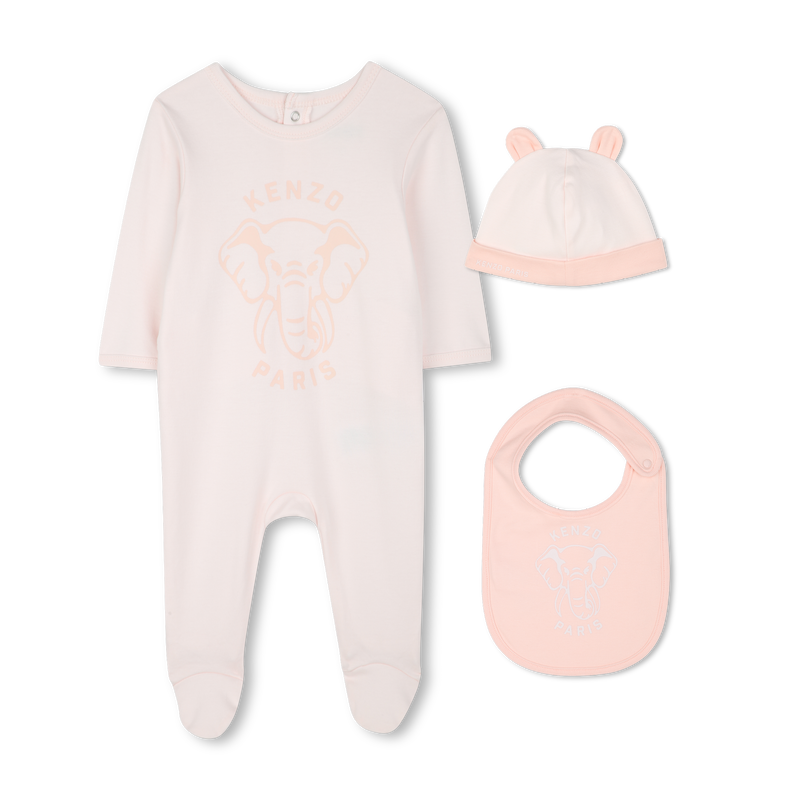 Pyjama, bonnet et bavoir coton KENZO KIDS 
                    UNISEXE