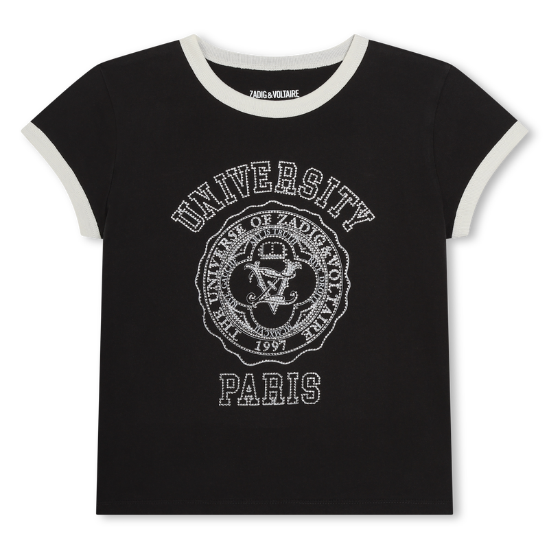 T-shirt avec imprimé et strass ZADIG & VOLTAIRE 
                    FILLE