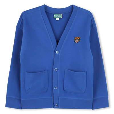 Cardigan en molleton de coton KENZO KIDS UNISEXE