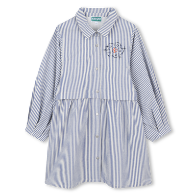 Robe chemise &agrave; rayures fines KENZO KIDS FILLE